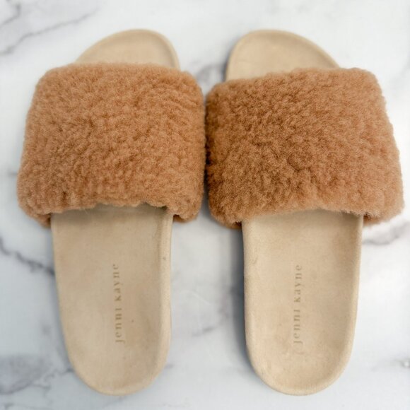 NWOT Jenni Kayne Shearling Slide Sandals Size 39 - Picture 4 of 11